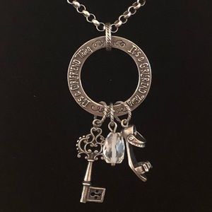 Silpada 10-Year Anniversary Sterling Silver “It’s a Girlfriend Thing” Necklace